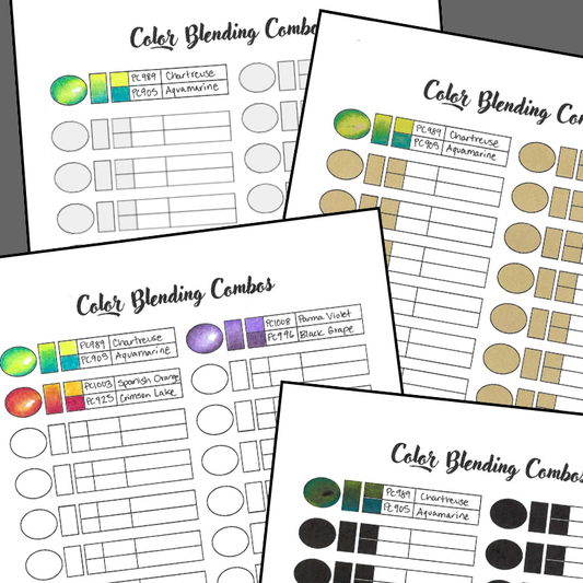 Color Blending Template: Two Colors
