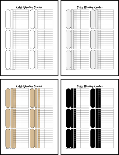 Color Blending Template: Ten Colors