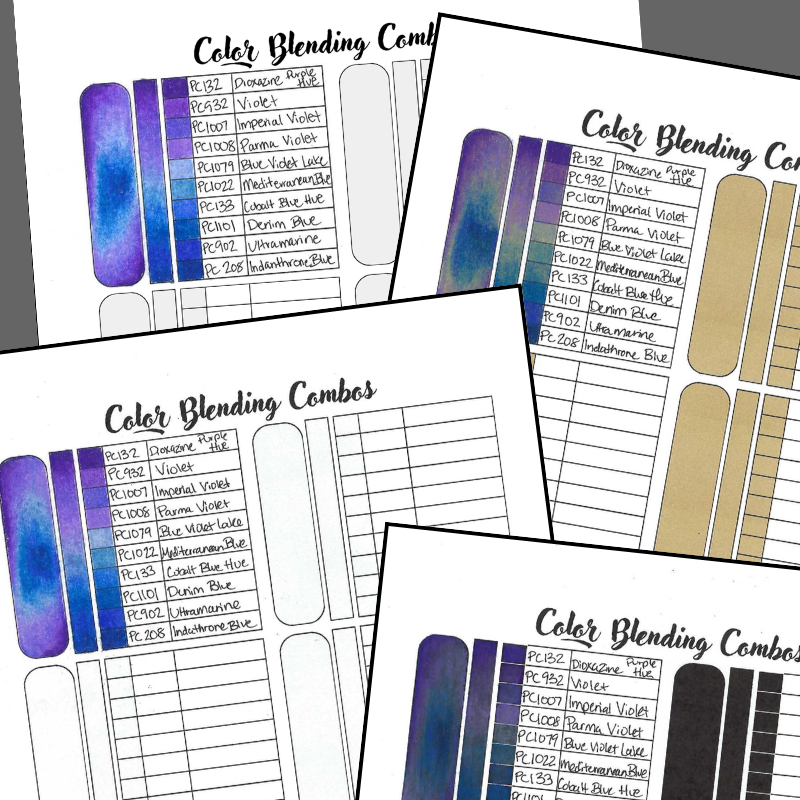 Color Blending Template: Ten Colors